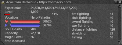 Signature for player Acai Com Barbecue