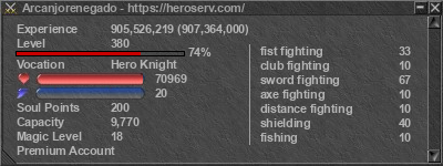 Signature for player Arcanjorenegado