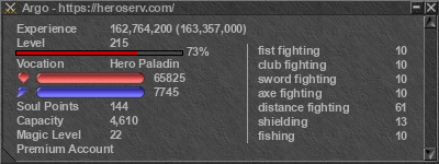 Signature for player Argo