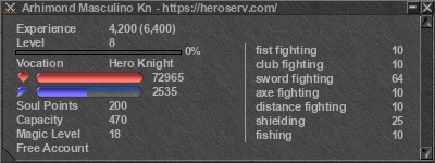 Signature for player Arhimond Masculino Kn