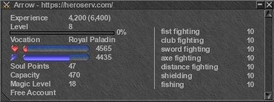 Signature for player Arrow