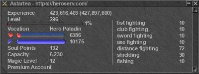 Signature for player Astartea