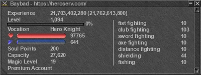 Signature for player Baybad