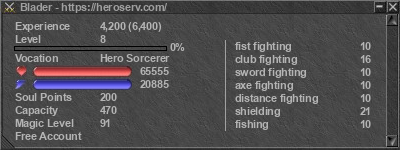 Signature for player Blader