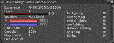 Signature for player Bruxo Antigo