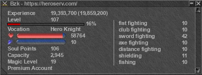 Signature for player Bzk