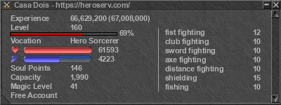 Signature for player Casa Dois