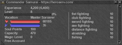 Signature for player Commander Samurai