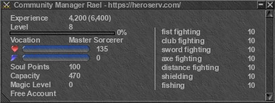Signature for player Community Manager Rael