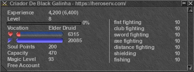 Signature for player Criador De Black Galinha