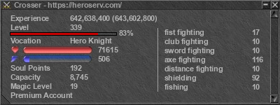 Signature for player Crosser