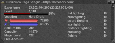 Signature for player Curulouco Caga Sangue