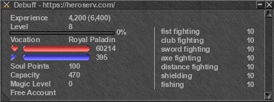 Signature for player Debuff