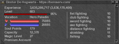 Signature for player Diretor De Hogwarts