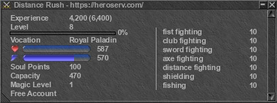 Signature for player Distance Rush