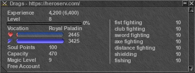 Signature for player Drags