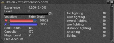 Signature for player Draldu