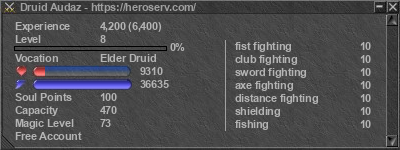 Signature for player Druid Audaz