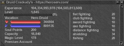Signature for player Druid Crackudy's
