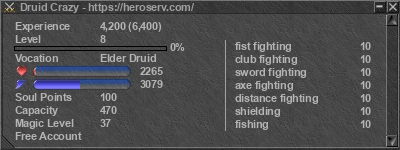 Signature for player Druid Crazy