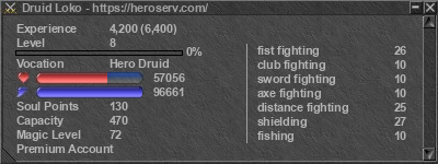 Signature for player Druid Loko