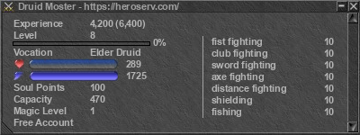 Signature for player Druid Moster