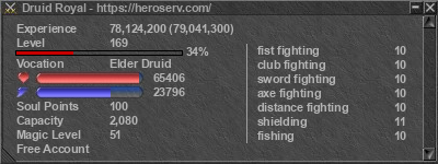 Signature for player Druid Royal