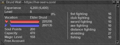 Signature for player Druid Wall
