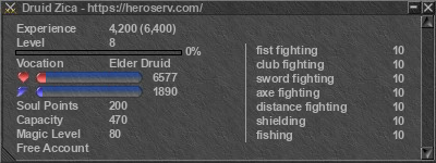 Signature for player Druid Zica