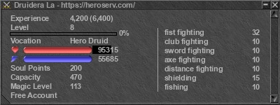 Signature for player Druidera La