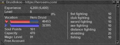 Signature for player Druidlokoo