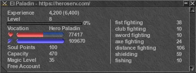 Signature for player El Paladin