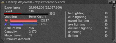 Signature for player Elitarny Wojownik