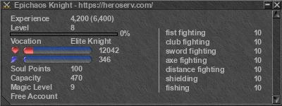 Signature for player Epichaos Knight