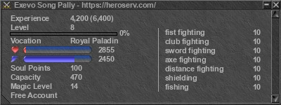 Signature for player Exevo Song Pally