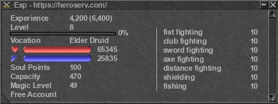 Signature for player Exp