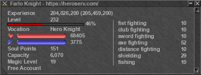 Signature for player Farlo Knight