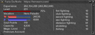 Signature for player Furia Da Noite