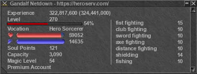 Signature for player Gandalf Netdown