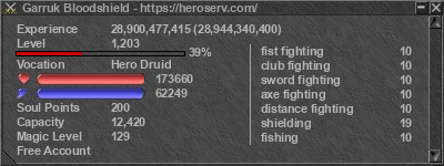 Signature for player Garruk Bloodshield