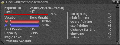 Signature for player Ghor