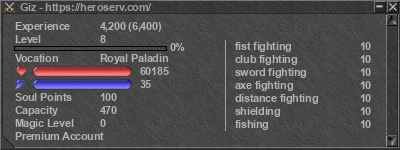 Signature for player Giz