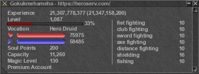 Signature for player Gokukmehameha