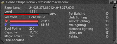 Signature for player Gordo Chupa Nervo