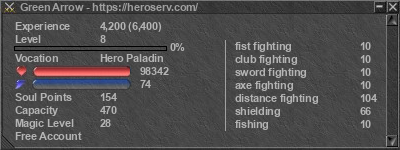 Signature for player Green Arrow