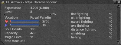 Signature for player HL Arrows