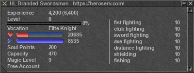 Signature for player HL Branded Swordsman