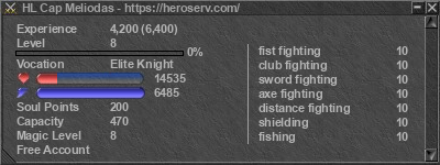 Signature for player HL Cap Meliodas