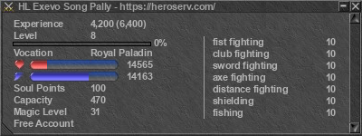 Signature for player HL Exevo Song Pally