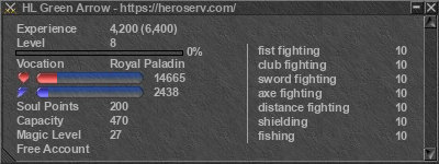 Signature for player HL Green Arrow